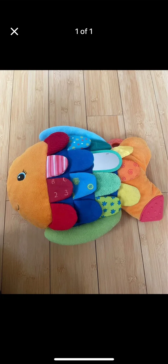 Melissa and Doug Colourful Fish Plush Baby Toy thumbnail
