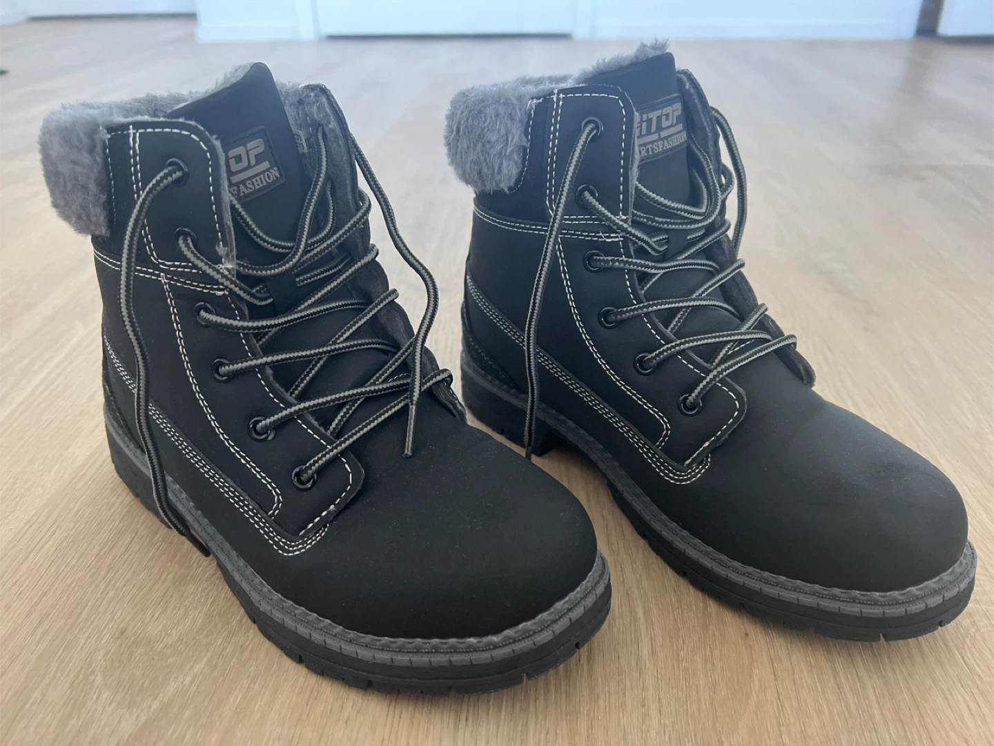 Black Winter Boots - Size 8