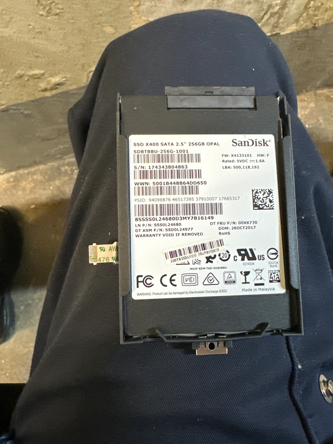 SanDisk SSD X400 256GB SATA 2.5"