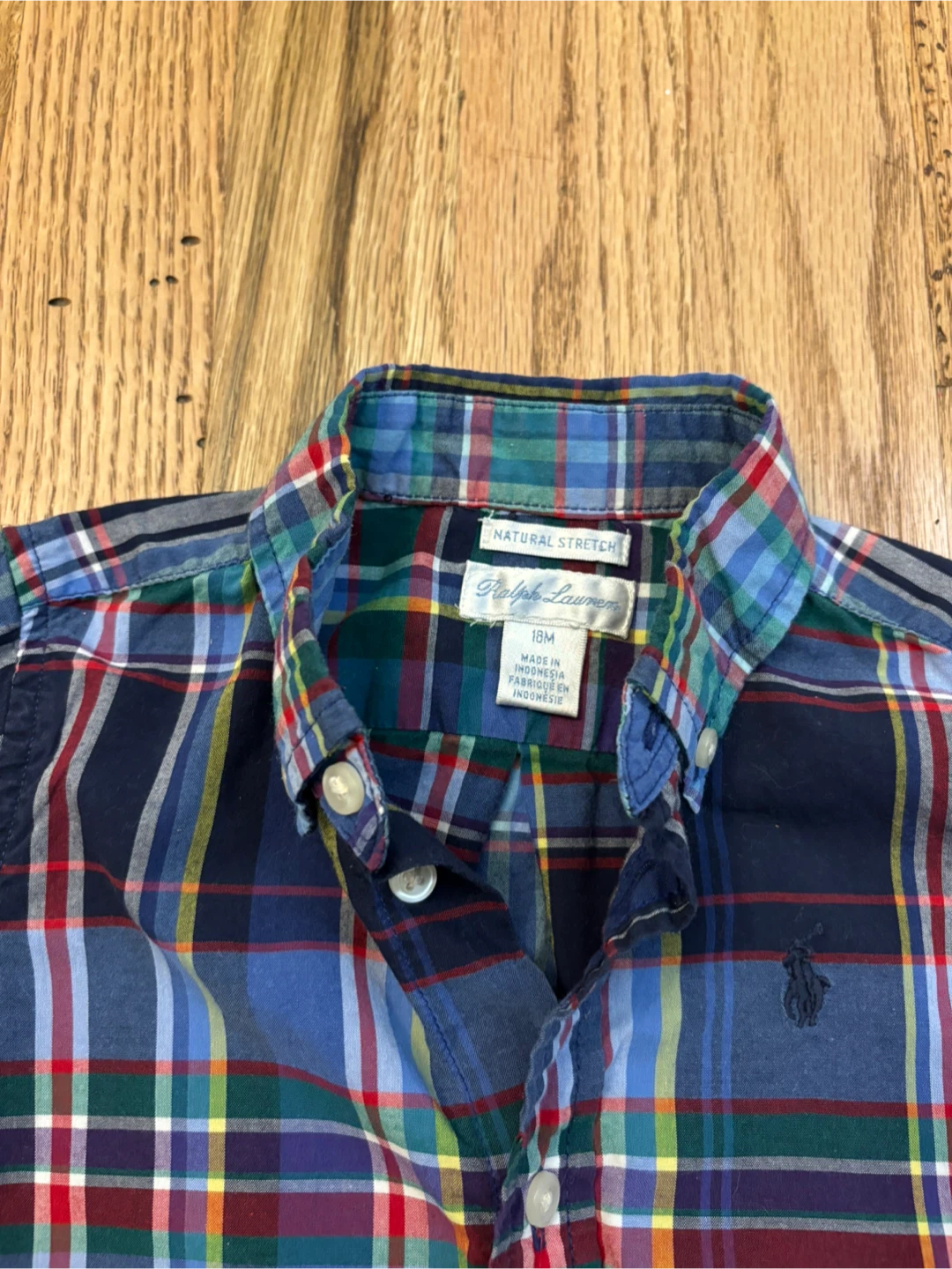 Ralph Lauren Plaid Button-Down Shirt - Size 18M - photo 2