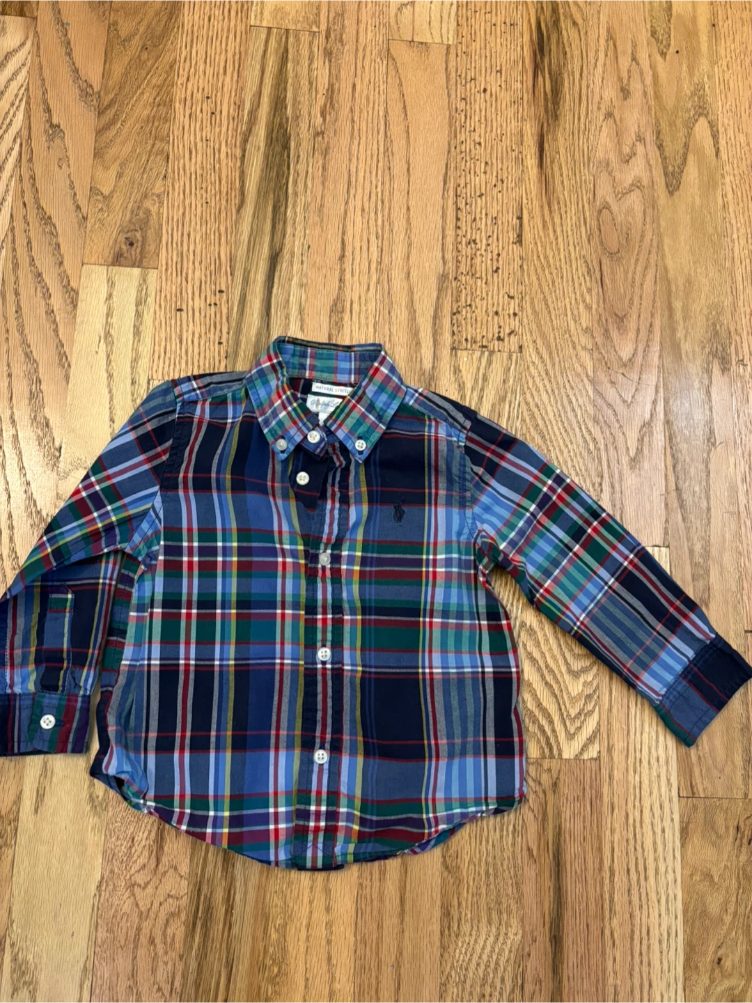 Ralph Lauren Plaid Button-Down Shirt - Size 18M