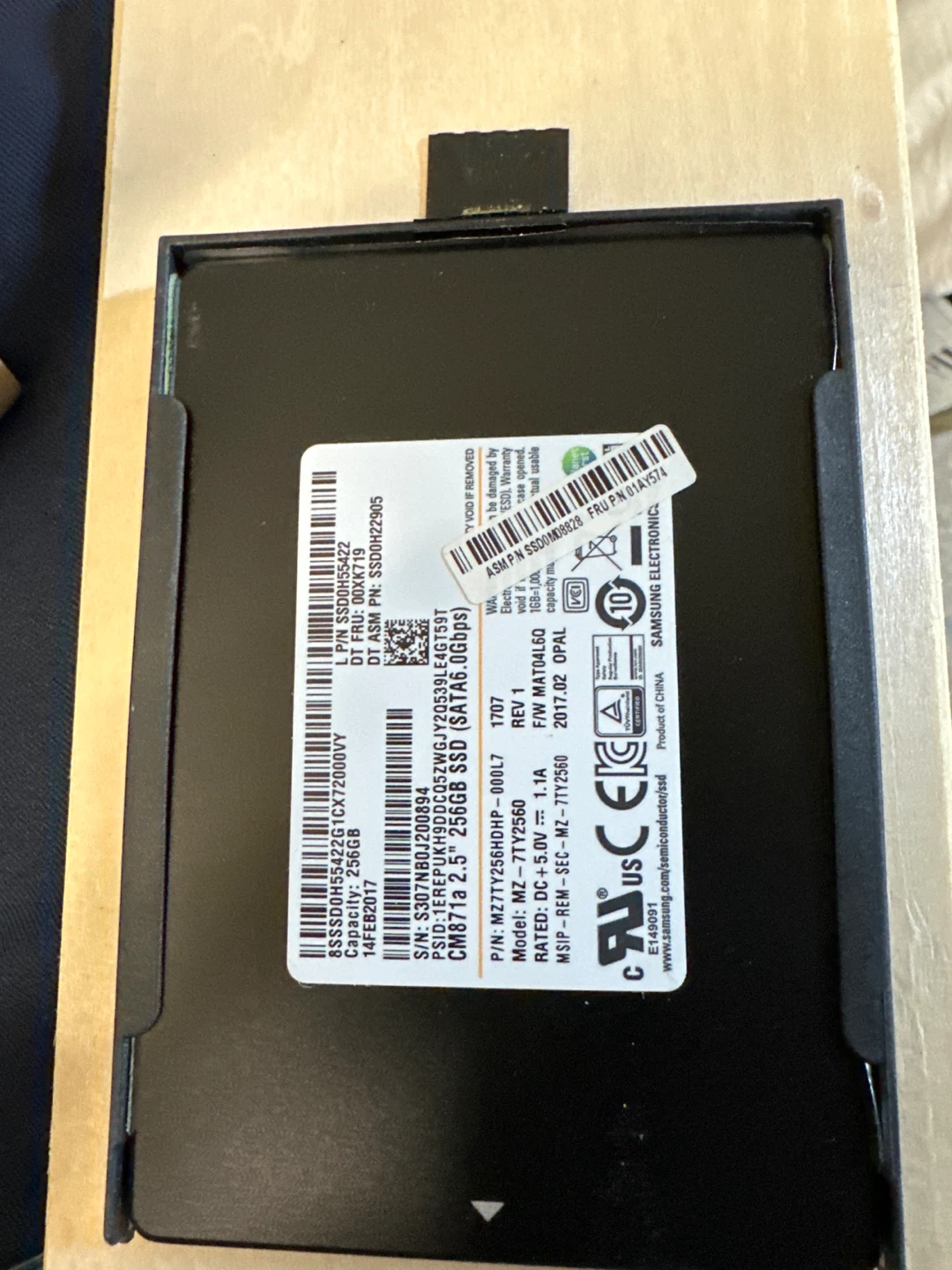 Samsung 256GB SSD MZ-7TY2560
