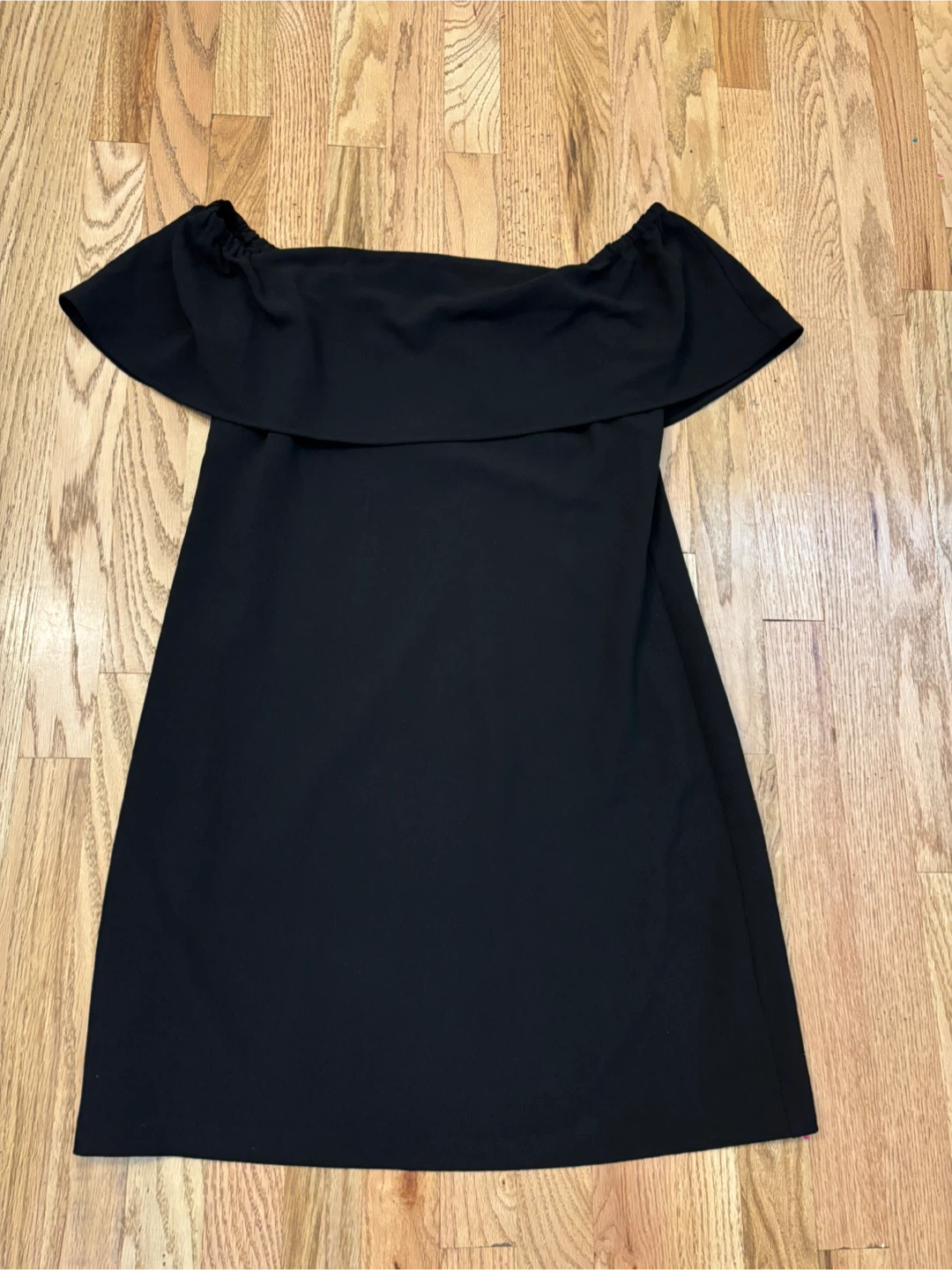 Charles Henry Black Off-the-Shoulder Dress - Size M