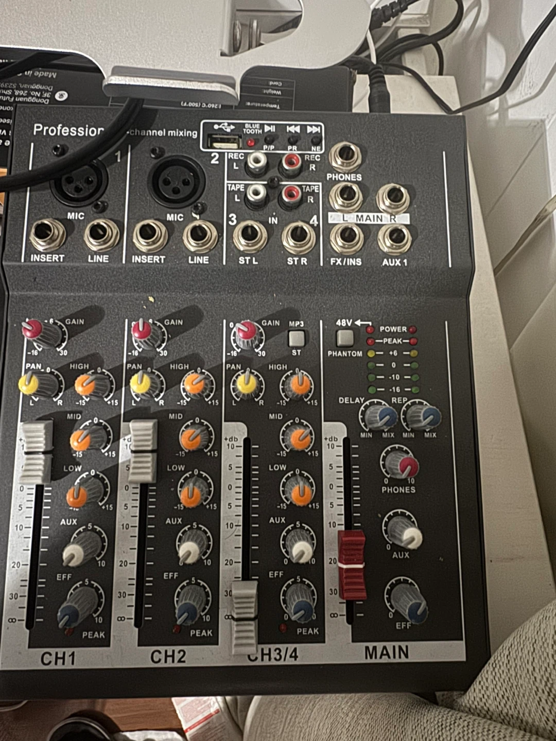 Professional Channel Mixing Audio Mixer