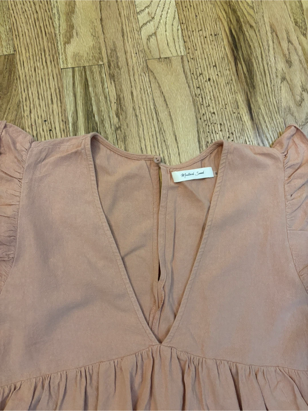 Mustard Seed Pink Ruffle Sleeve Dress - photo 2