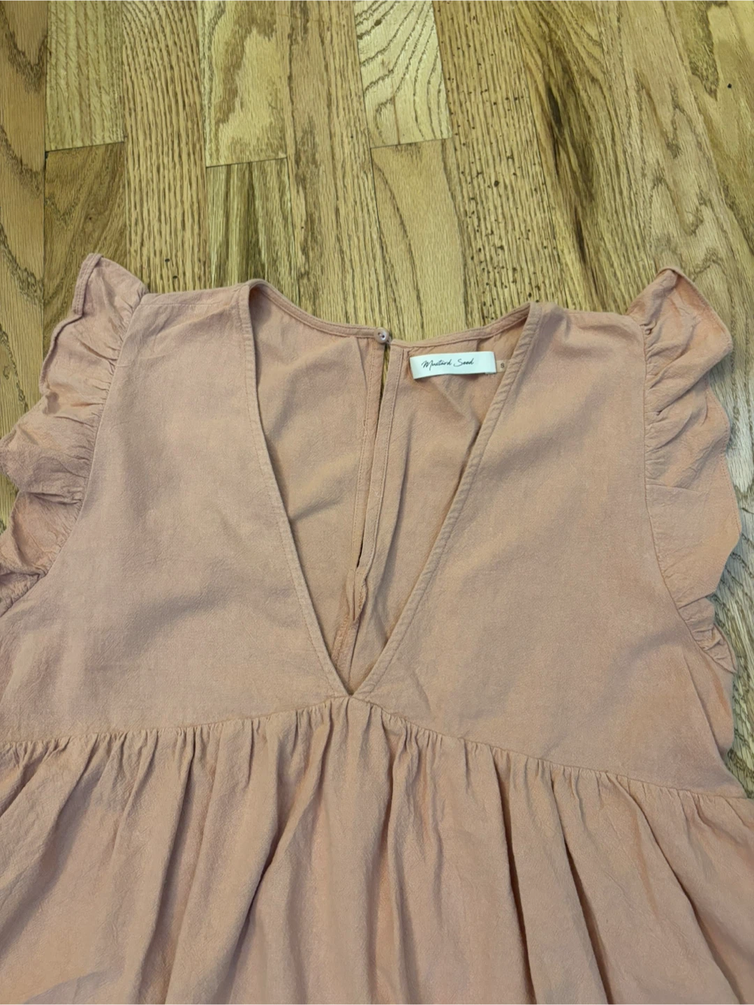 Mustard Seed Pink Ruffle Sleeve Dress - photo 3