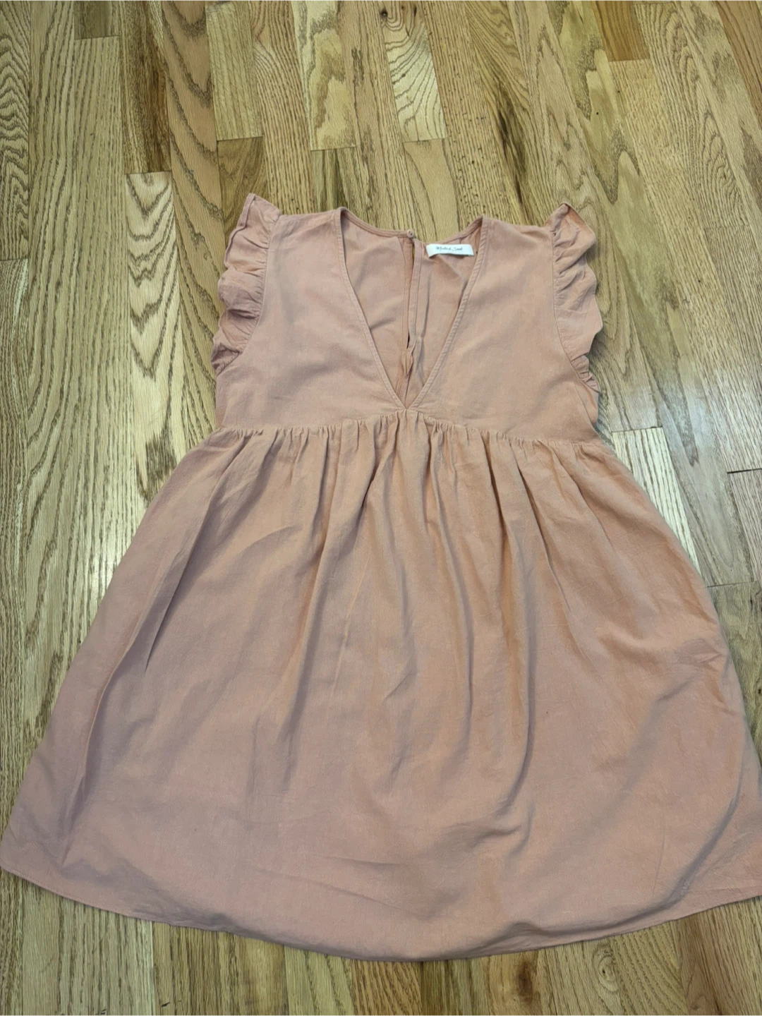 Mustard Seed Pink Ruffle Sleeve Dress