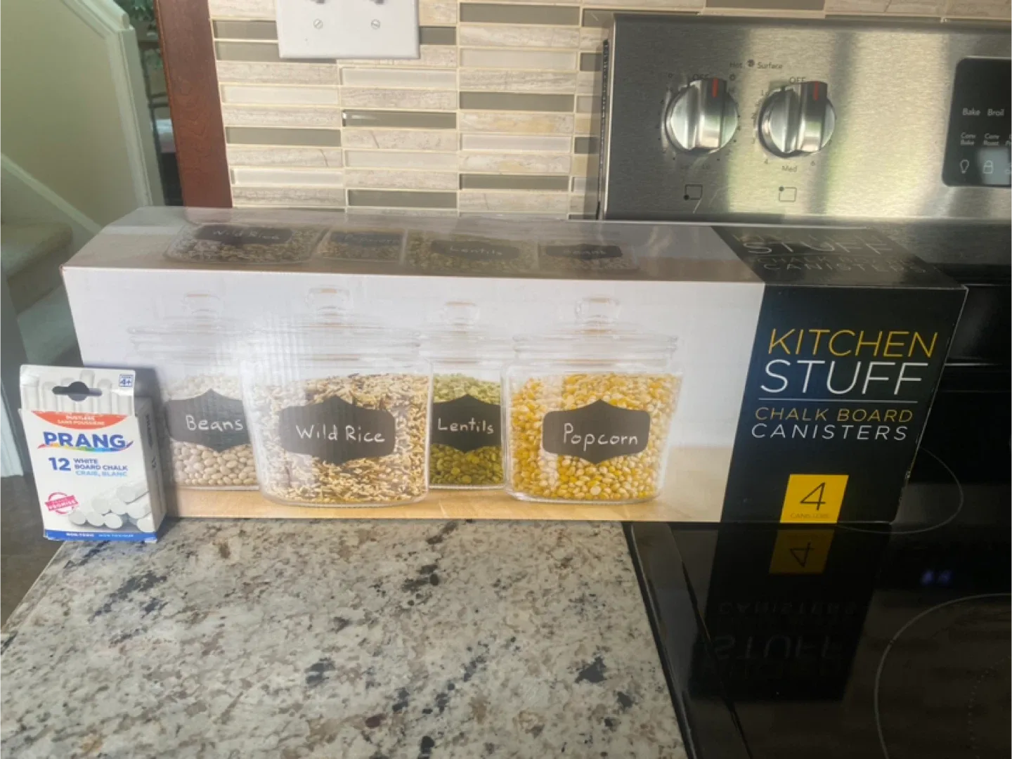 Kitchen Stuff Chalk Board Canisters - Set of 4 thumbnail
