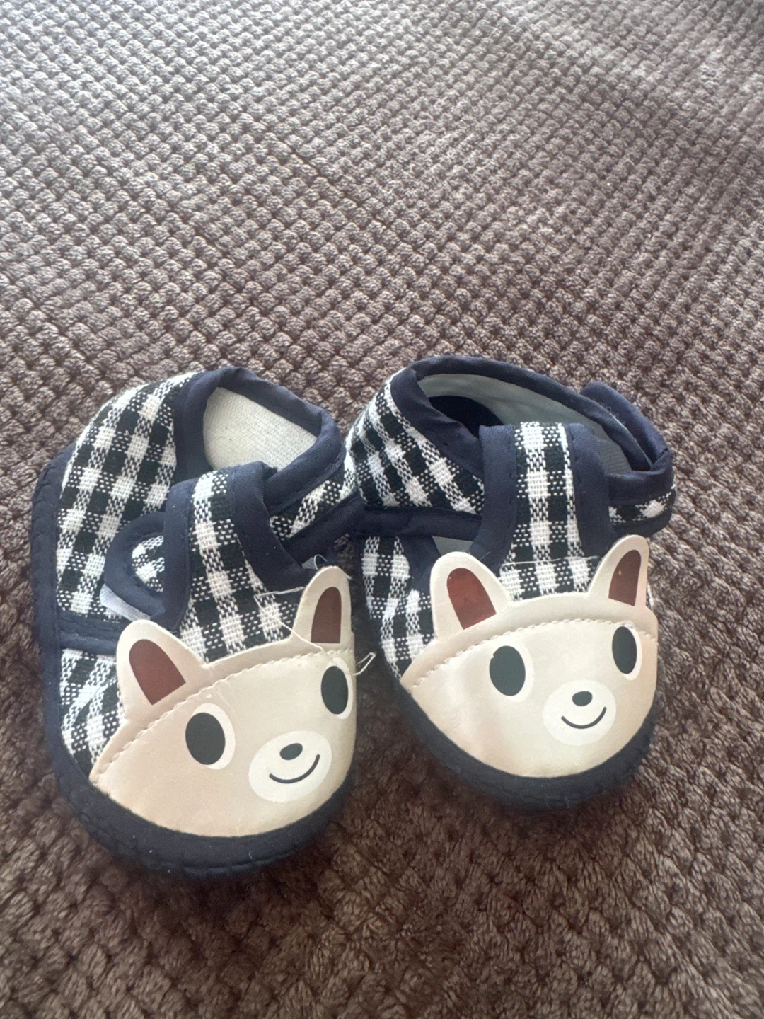 Baby Shoes with Bear Design