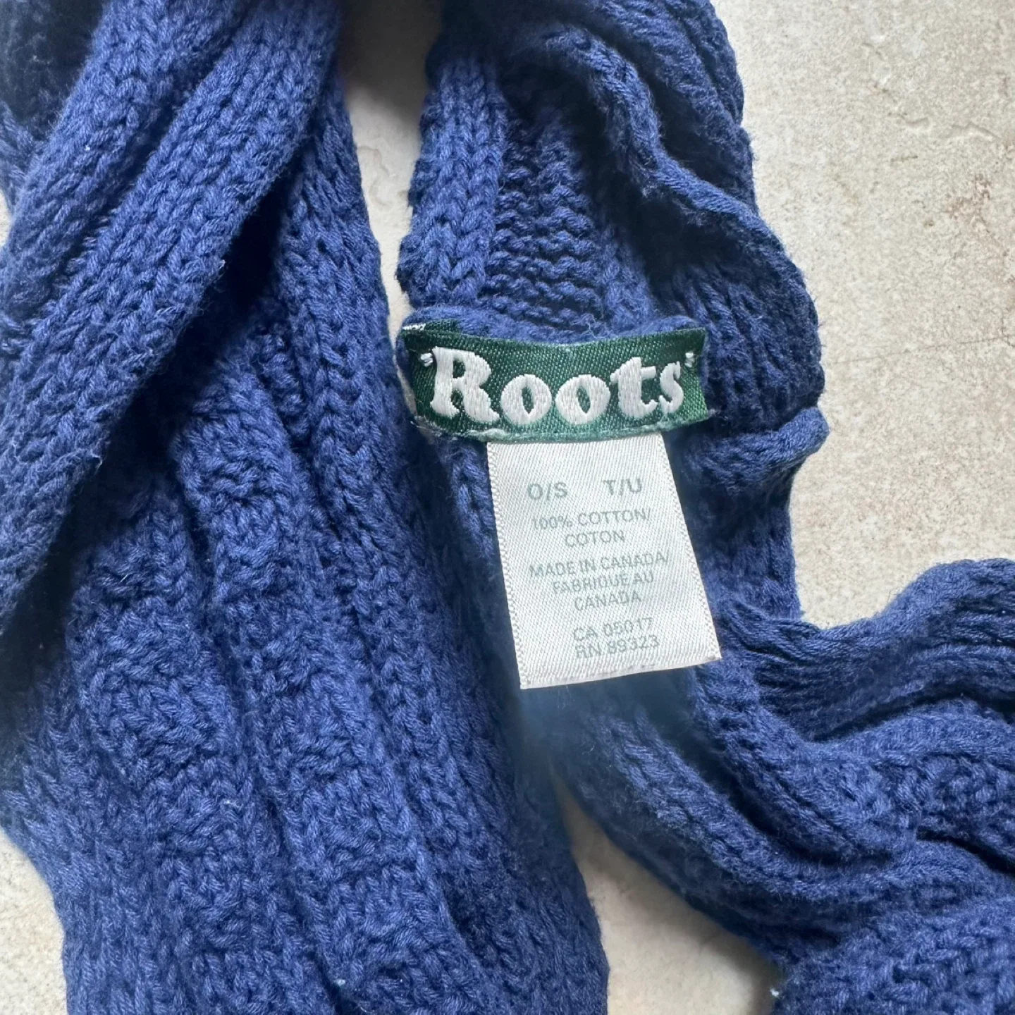 Roots Infinity Scarf Navy Blue image indicator(4)