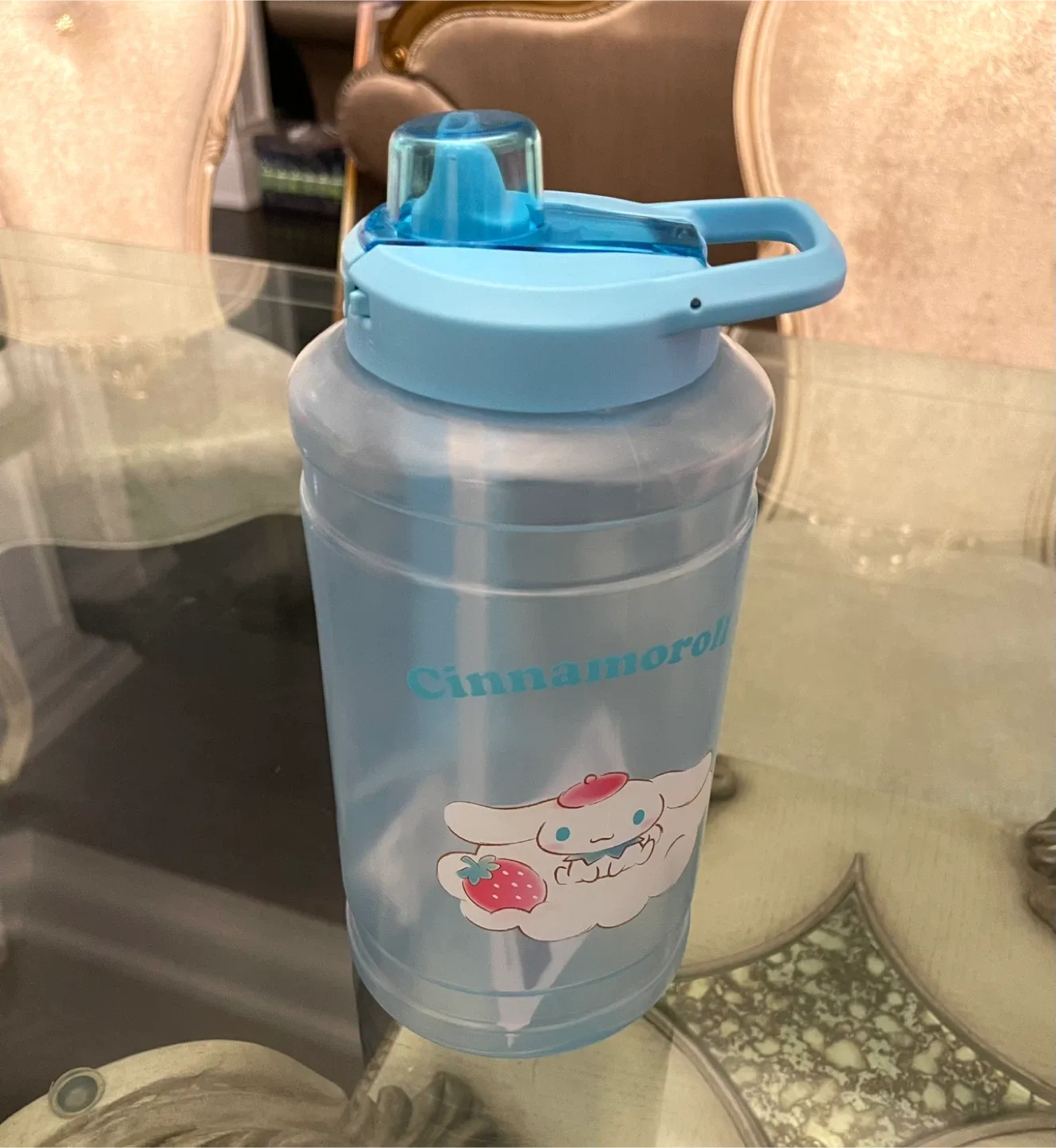 New Miniso Cinnamoroll Big Water Bottle Blue thumbnail
