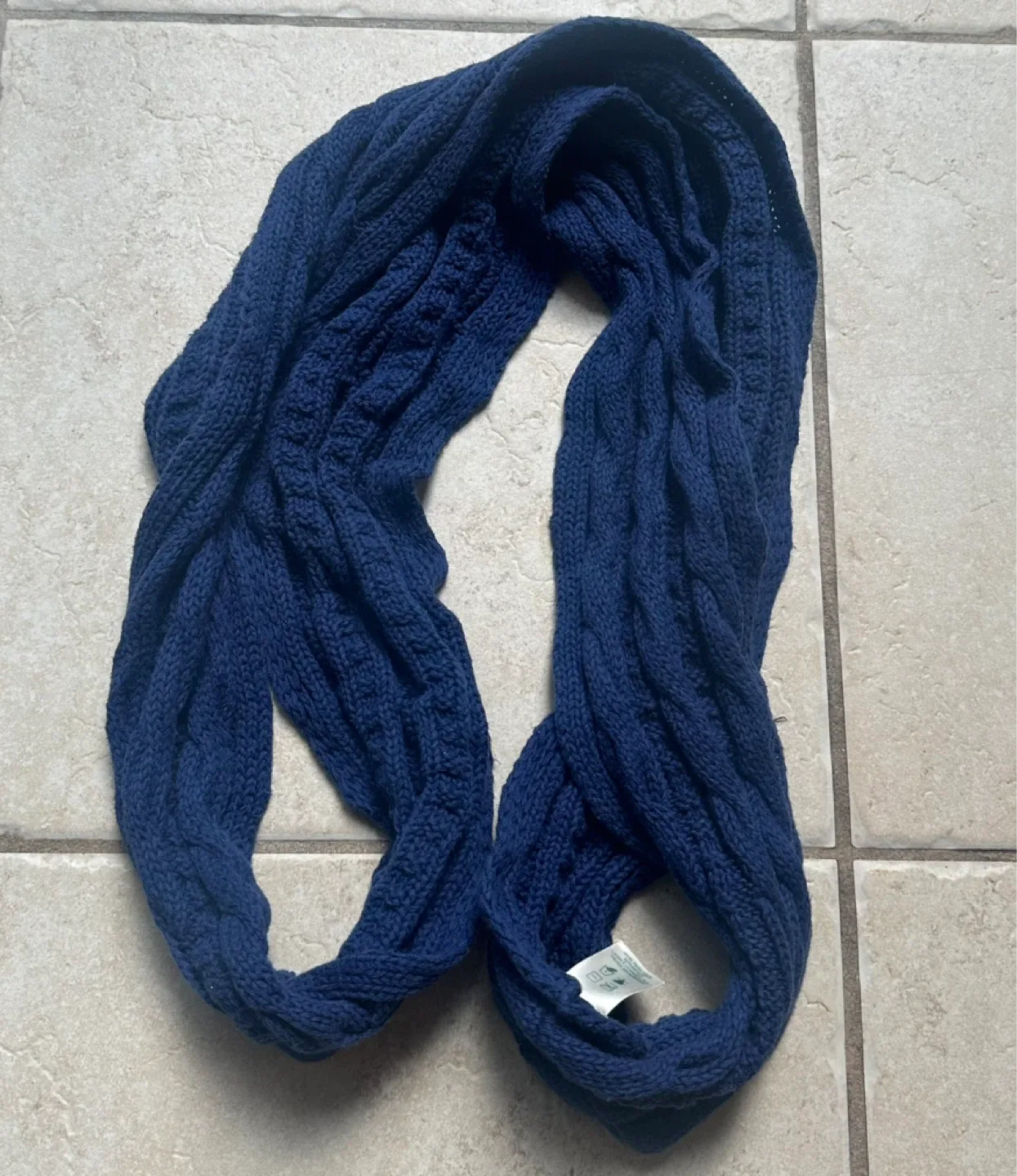 Roots Infinity Scarf Navy Blue image indicator(2)