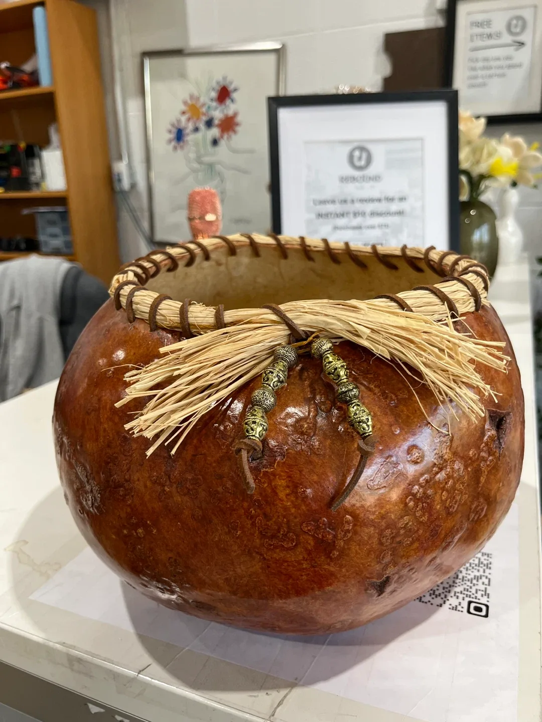 Decorative Gourd Bowl thumbnail