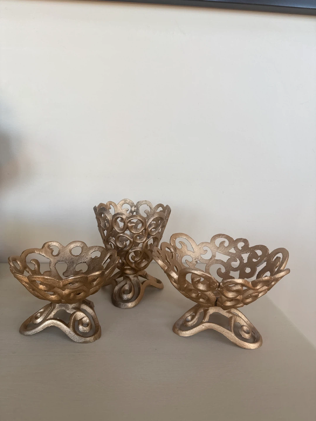 Gold Decorative Bowls - Set of 3