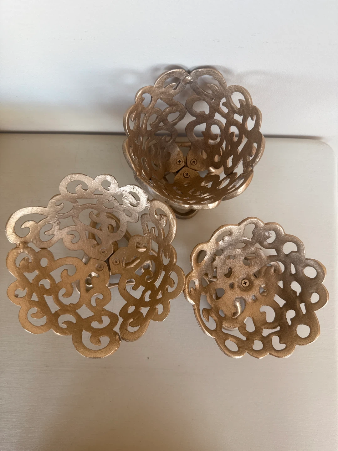 Gold Decorative Bowls - Set of 3 - photo 2