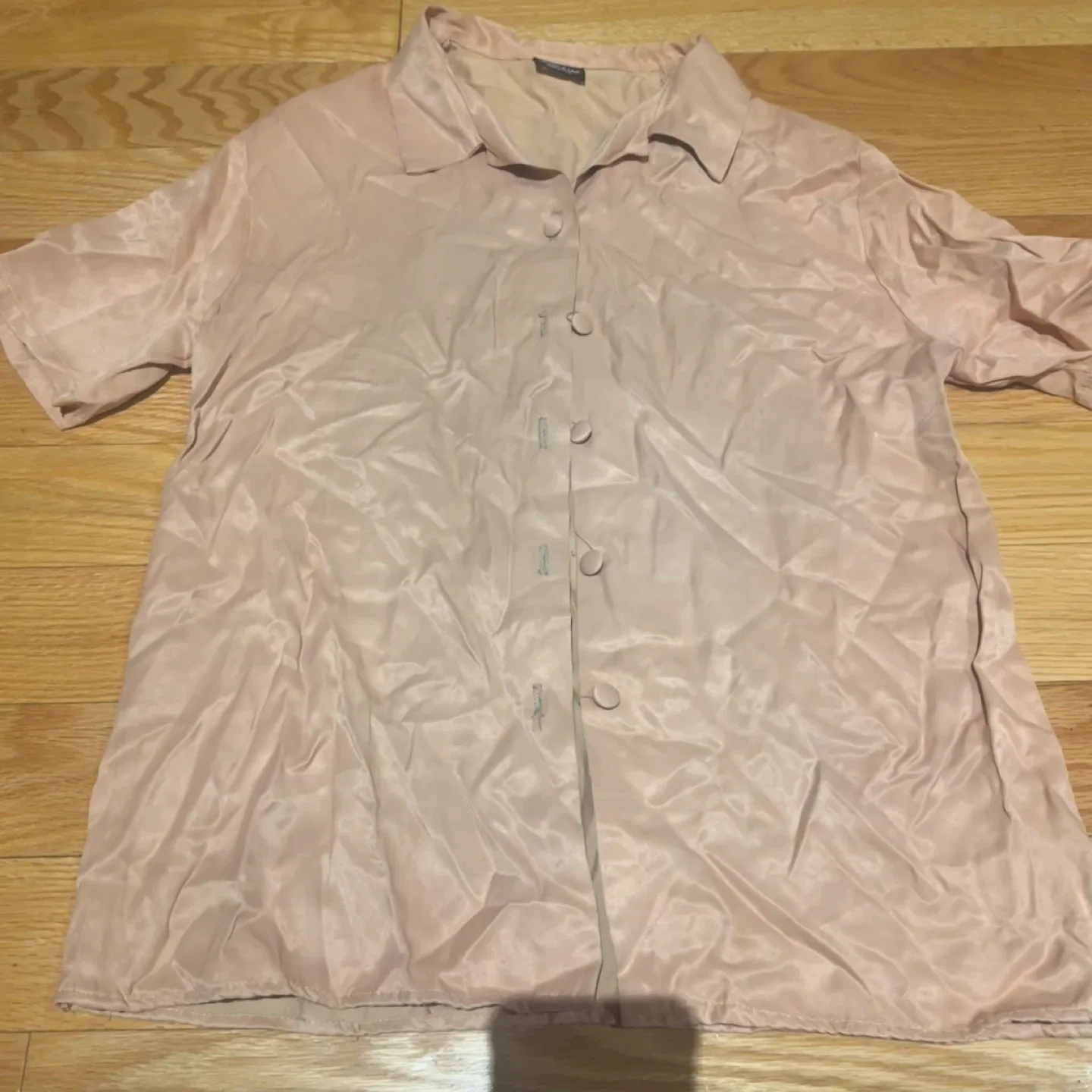 Light Pink Button Blouse Large image indicator(2)