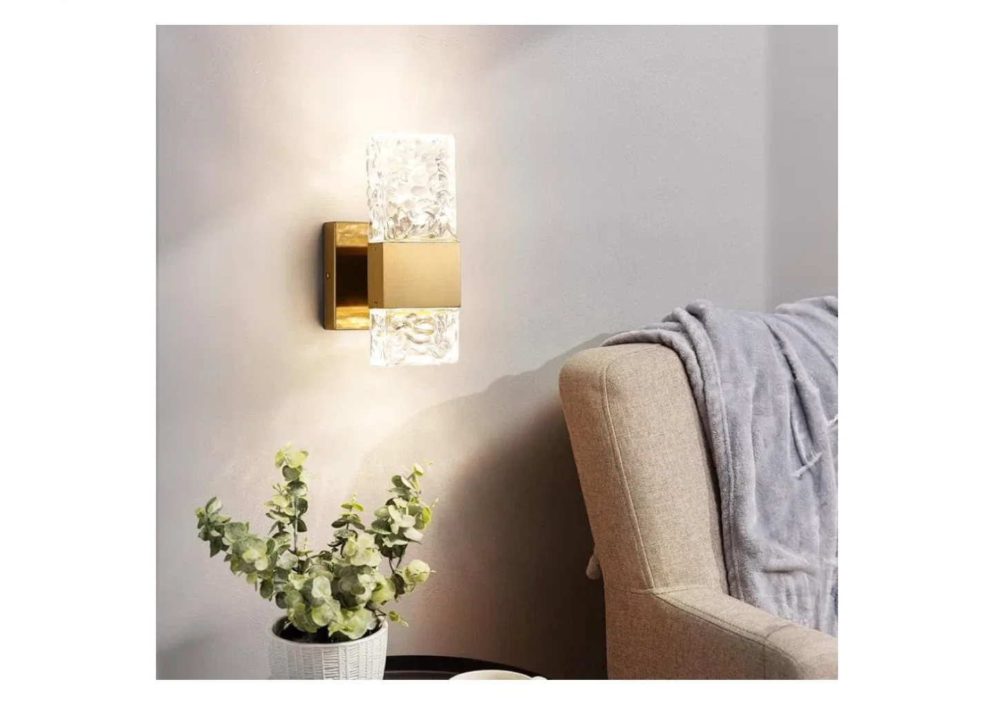 Epinl Gold Crystal Wall Sconce Lighting image indicator(6)