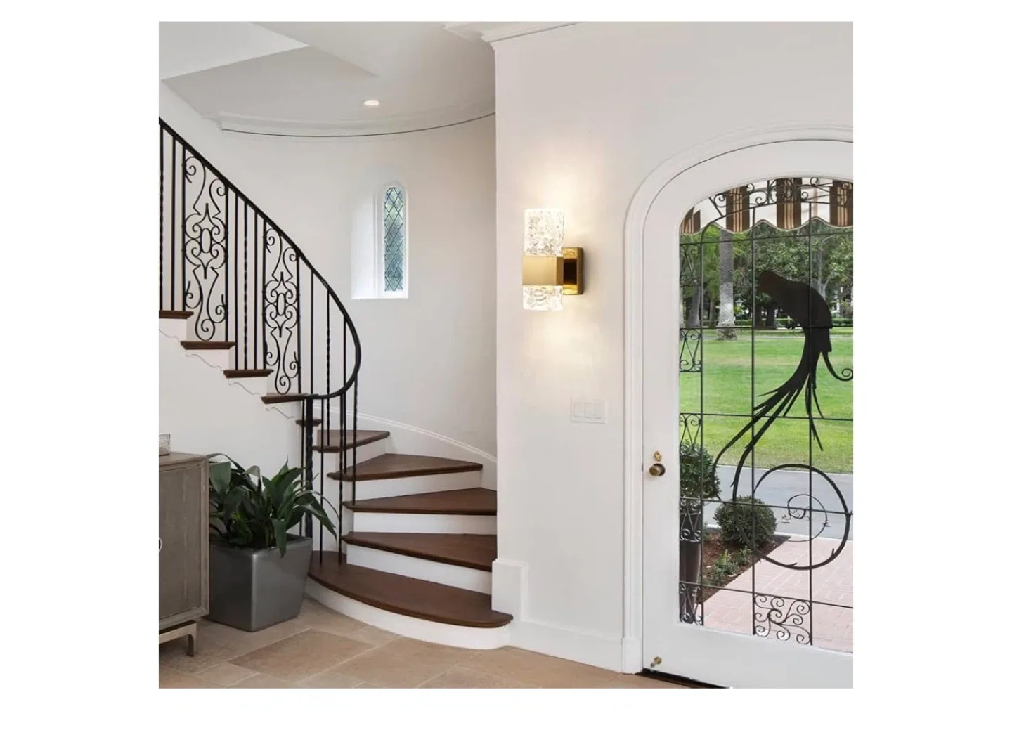 Epinl Gold Crystal Wall Sconce Lighting image indicator(7)