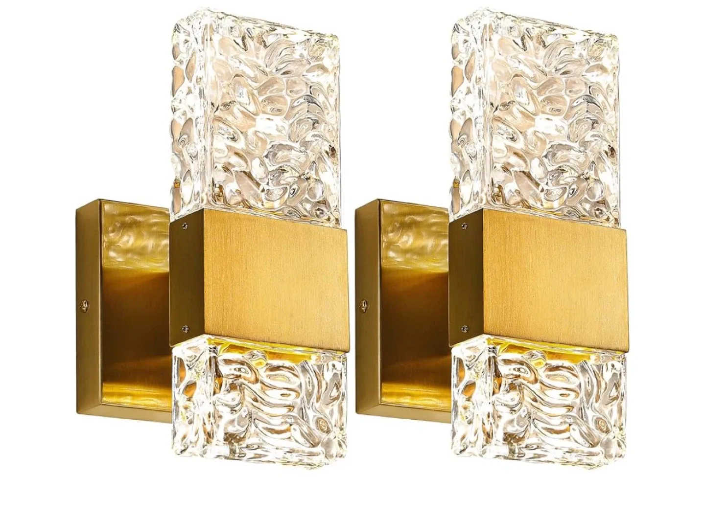 Epinl Gold Crystal Wall Sconce Lighting image indicator(8)