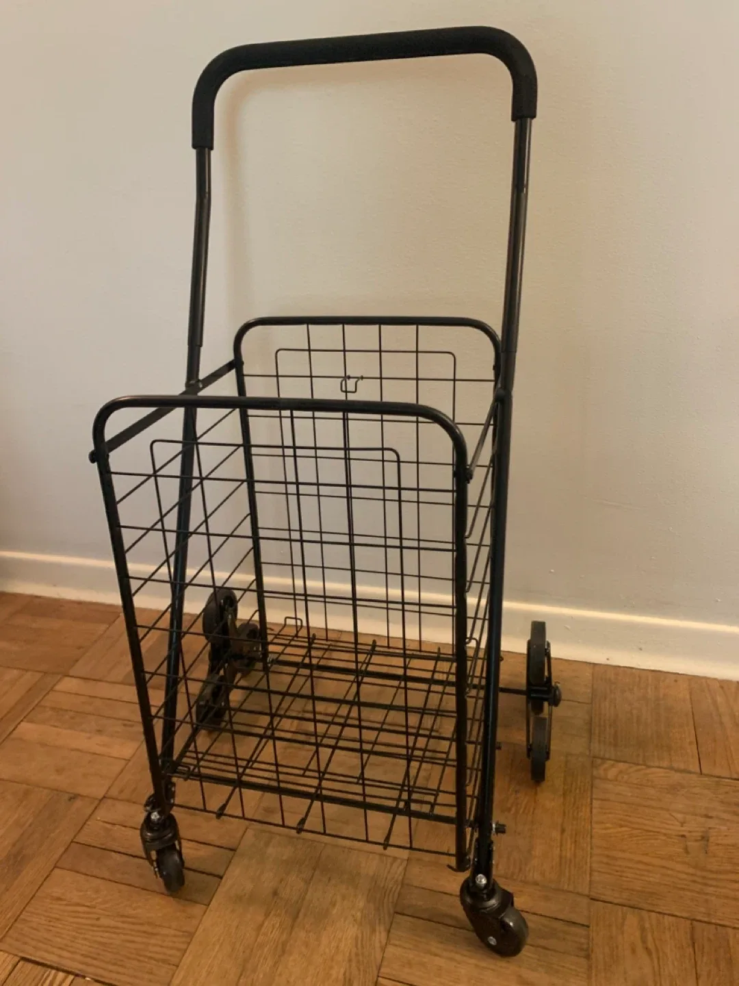 Black Folding Shopping Cart thumbnail