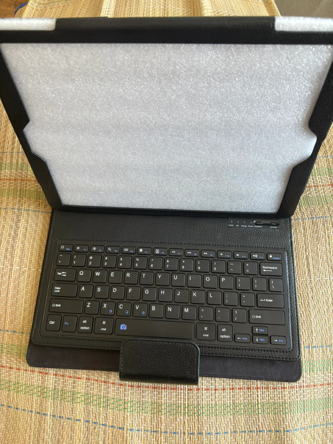 Tablet Keyboard  black leather Case - Black - photo 2