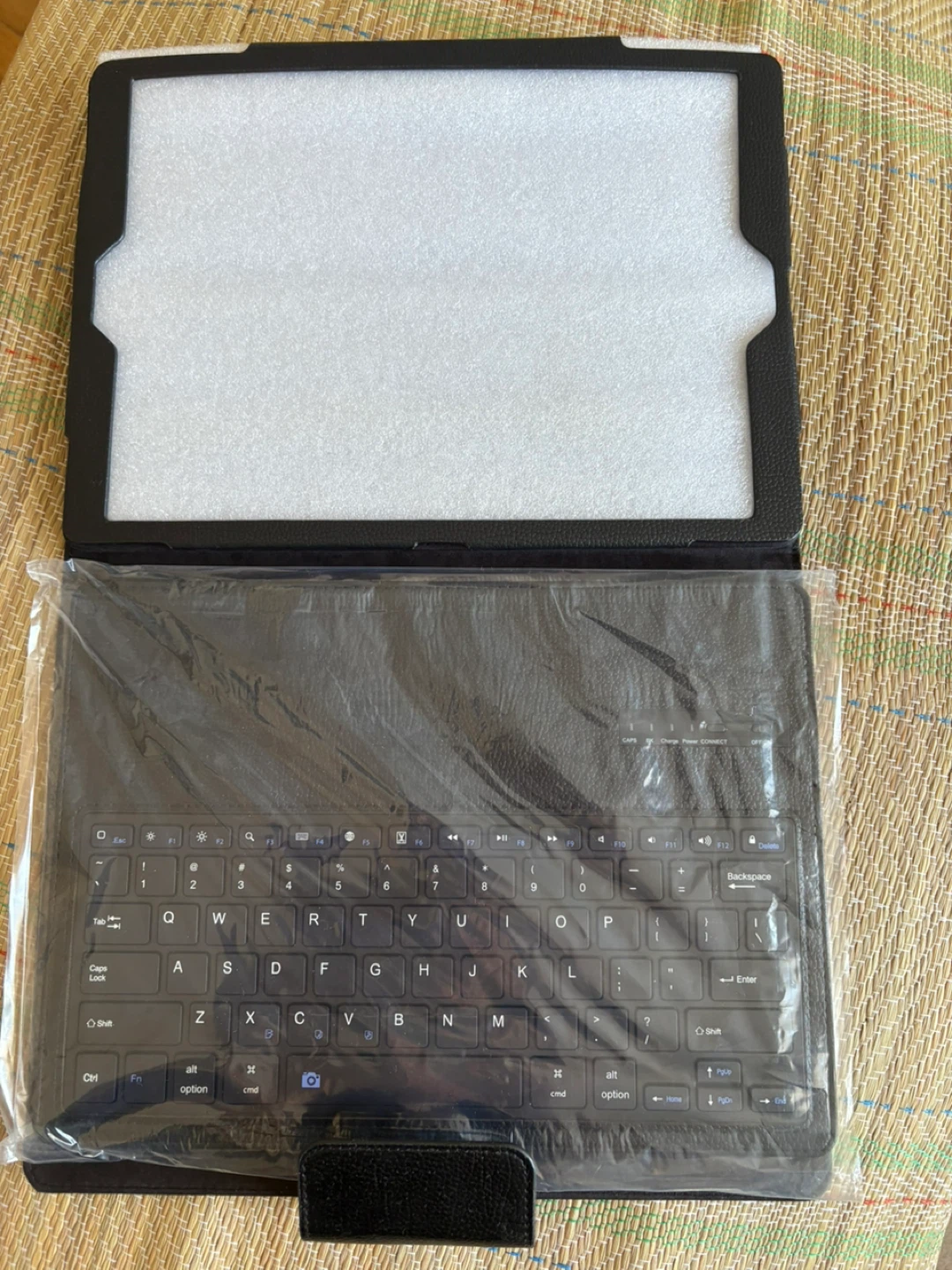 Tablet Keyboard  black leather Case - Black - photo 4