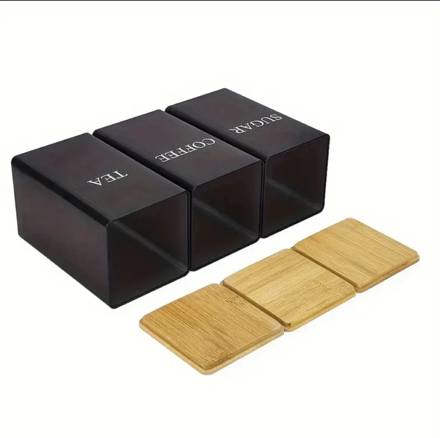 Tea, Coffee, and Sugar Canister Set image indicator(2)