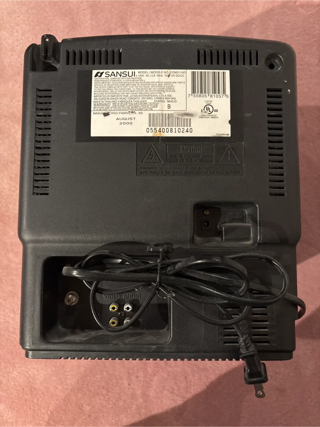 Sansui TV/VCR Combo - Model 204831TAN image indicator(2)