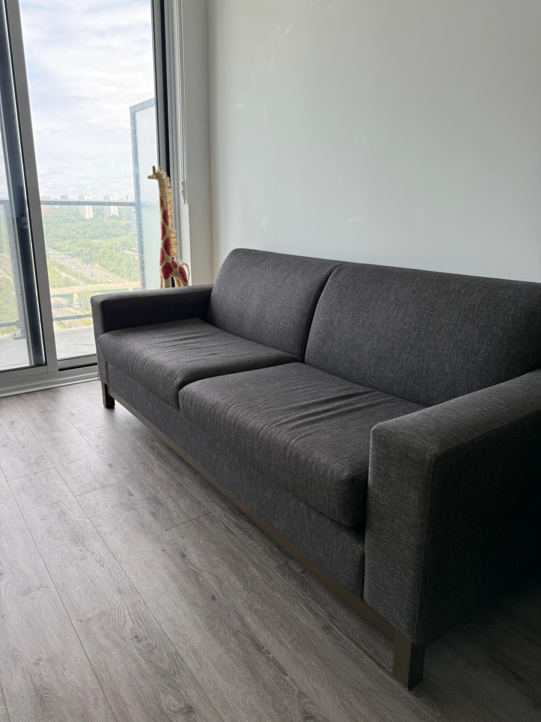 Grey 2-Seat Sofa - 1.71m Length