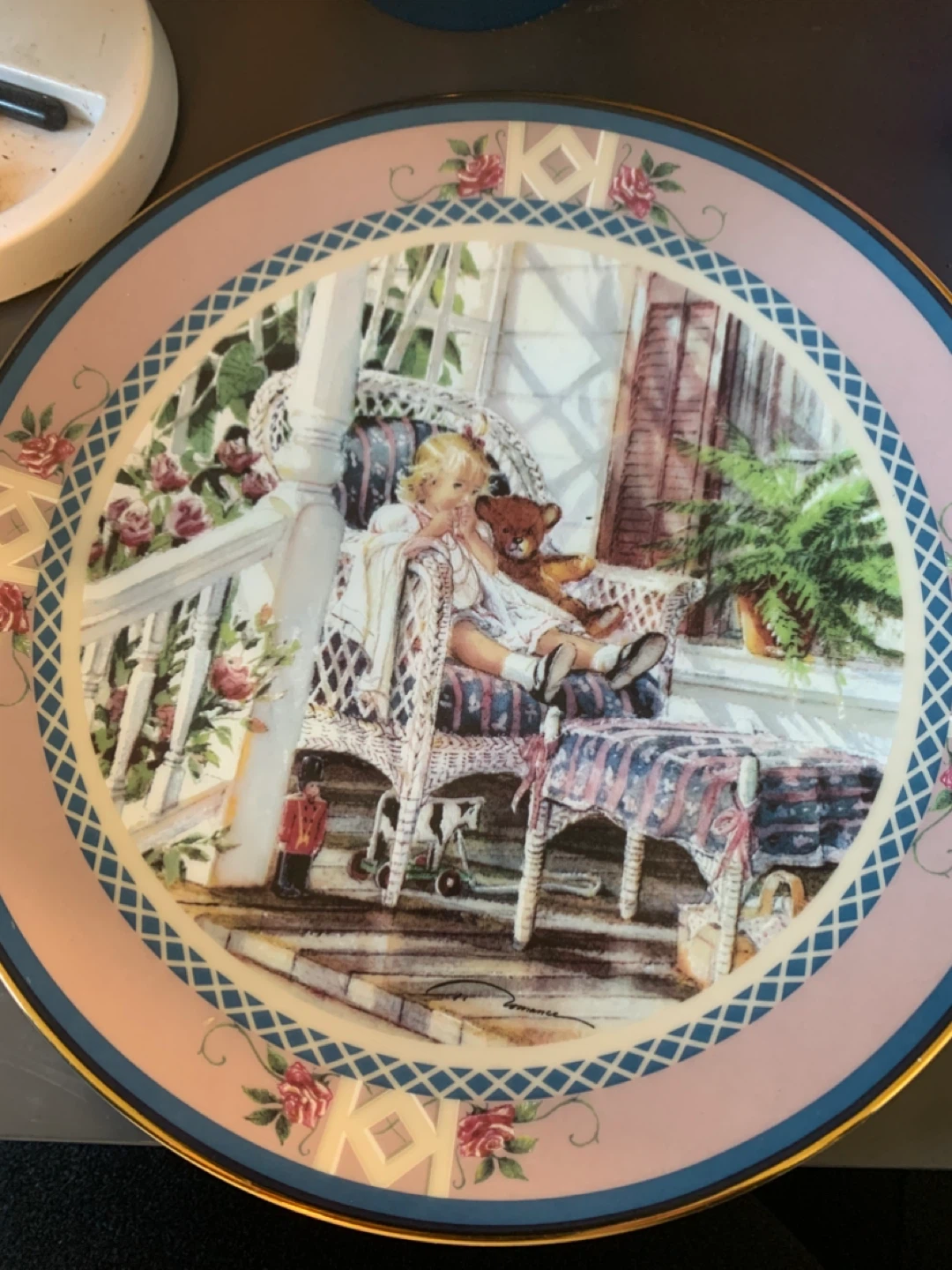 A Moment's Rest Decorative Plate by Trisha Romance