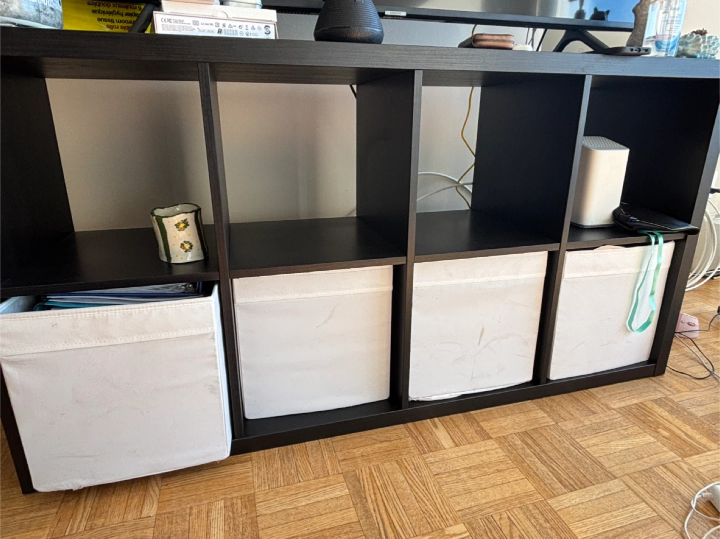 IKEA Kallax Shelf Unit - Black Brown