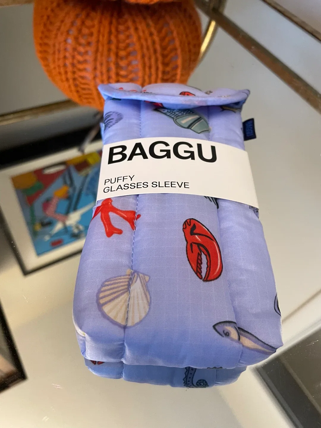 BAGGU Puffy Glasses Sleeve - Sea Charms NEW thumbnail