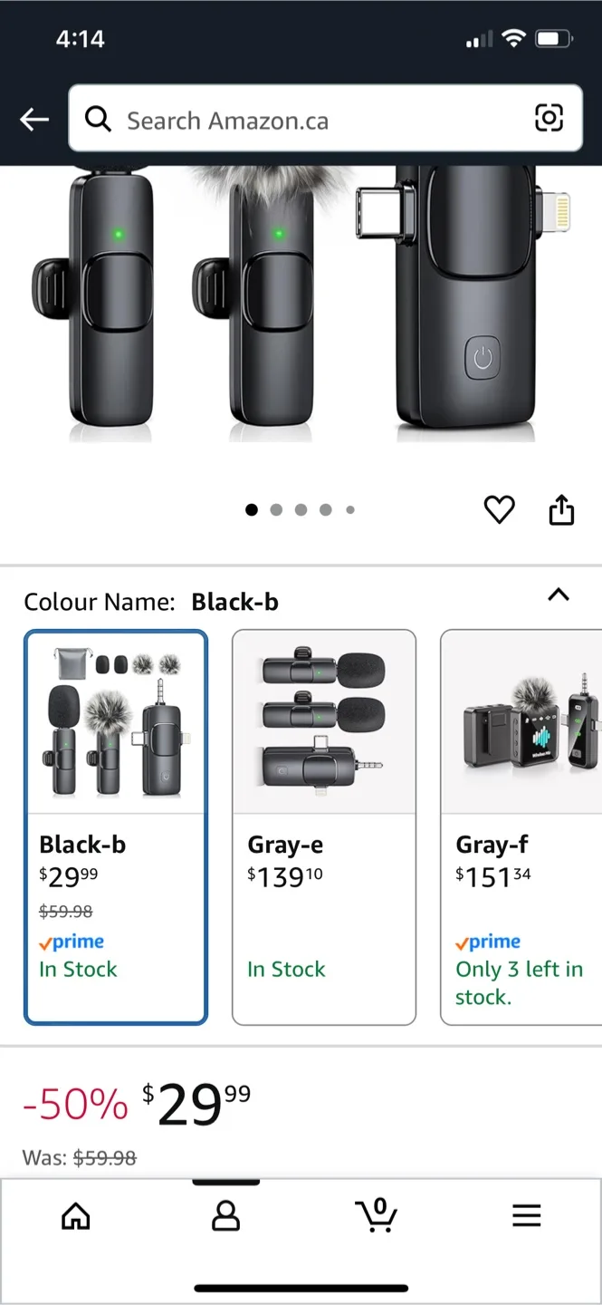 MENERESAS 3-in-1 Mini Microphone - Wireless Lavalier Lapel Mic image indicator(2)