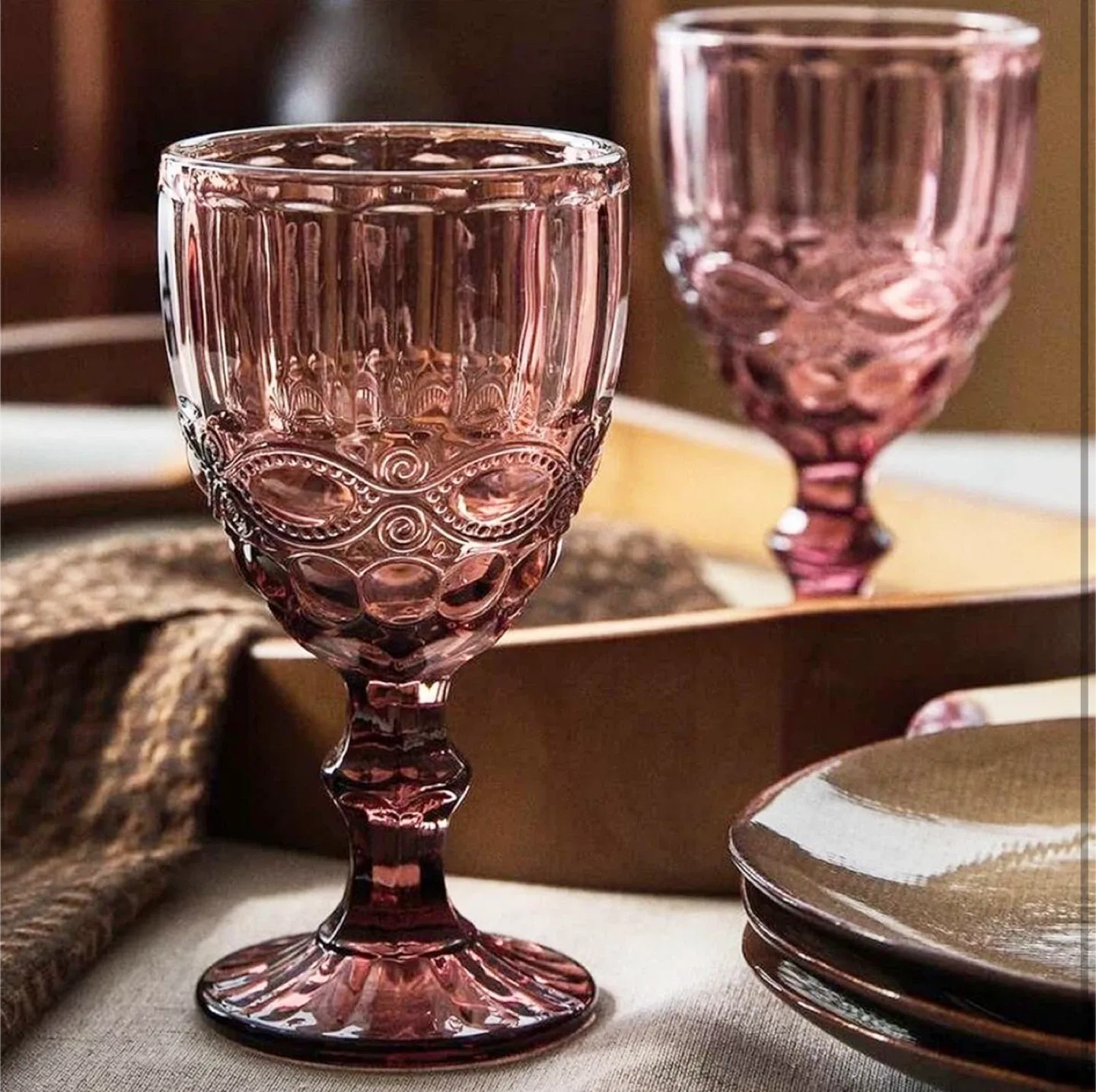 Vintage Wine Glasses Set of 6, 10oz/300ml image indicator(6)