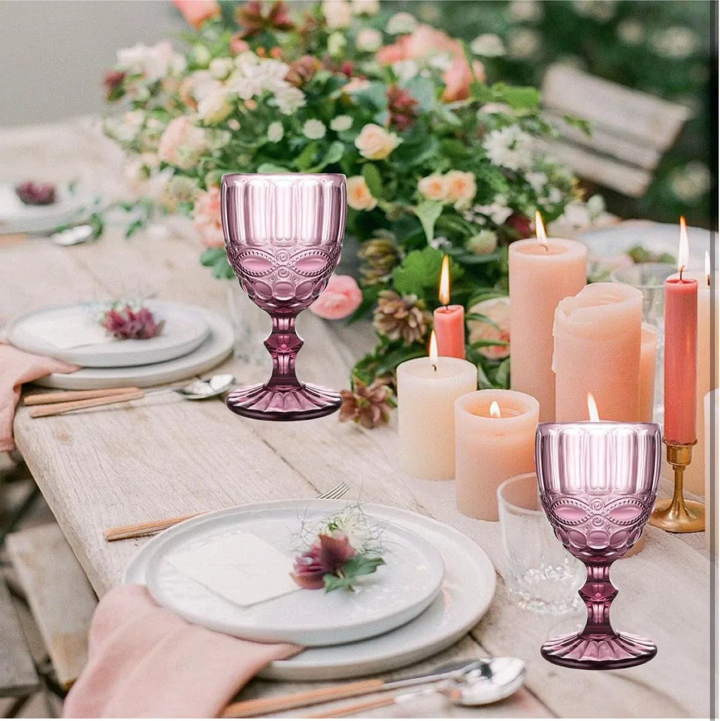 Vintage Wine Glasses Set of 6, 10oz/300ml image indicator(2)