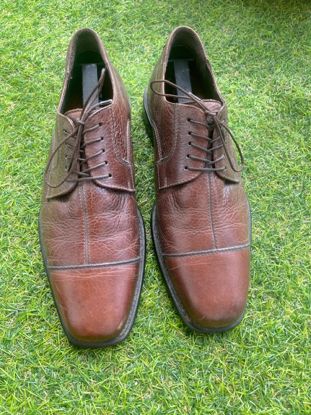 Johnston & Murphy Brown Leather Dress Shoes thumbnail
