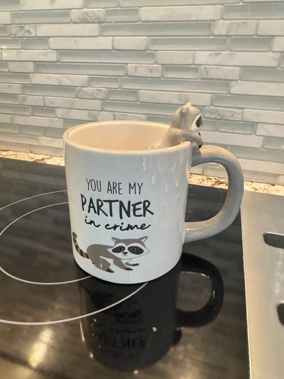 Novelty Raccoon Mug - Partner in Crime thumbnail