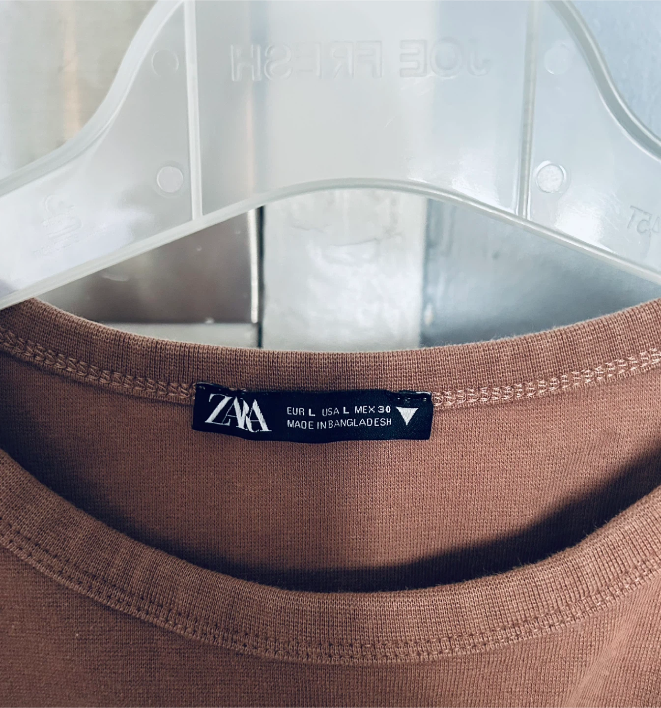 Zara Brown Crop Top - Size L. read description - photo 2