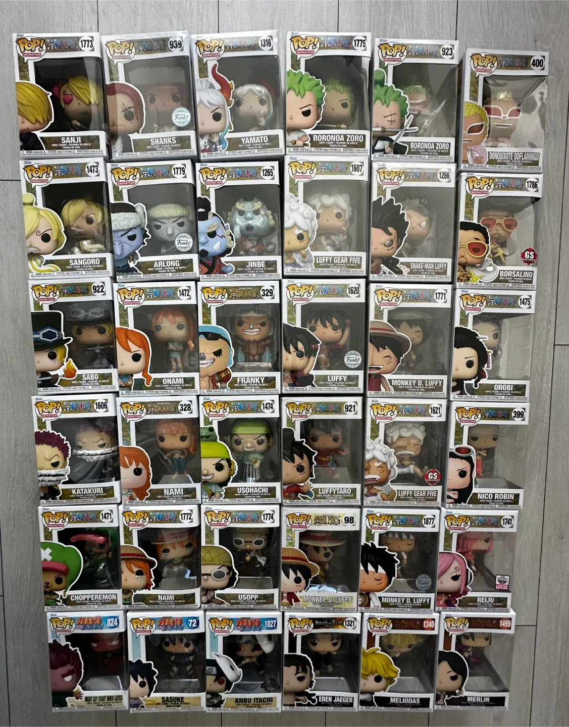 Funko pops (Animes / One Piece / AOT / Naruto) image indicator(3)