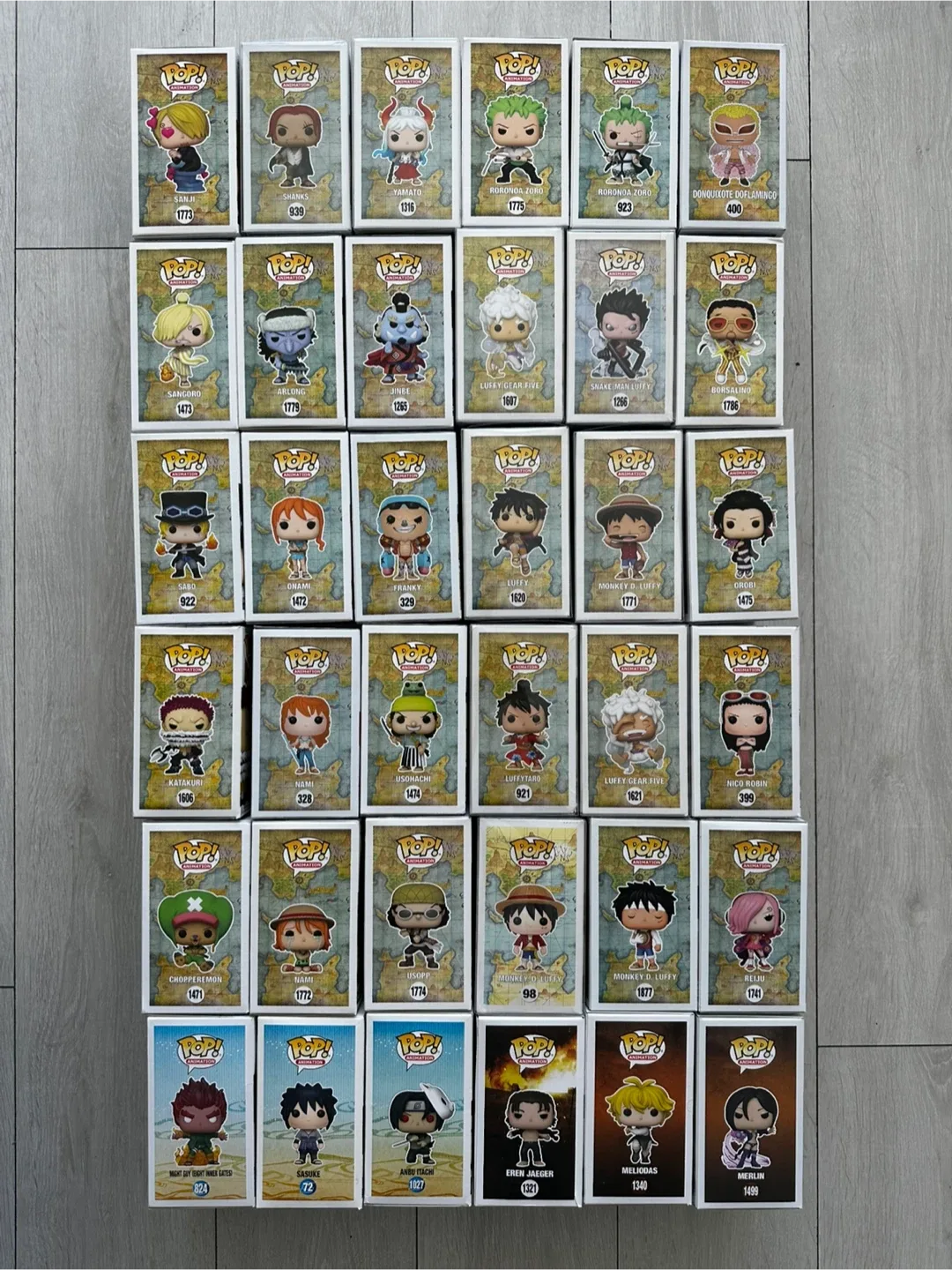 Funko pops (Animes / One Piece / AOT / Naruto) image indicator(2)