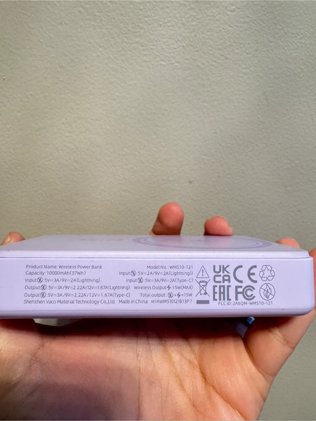 Romoss Wireless Power Bank - Lavender image indicator(4)