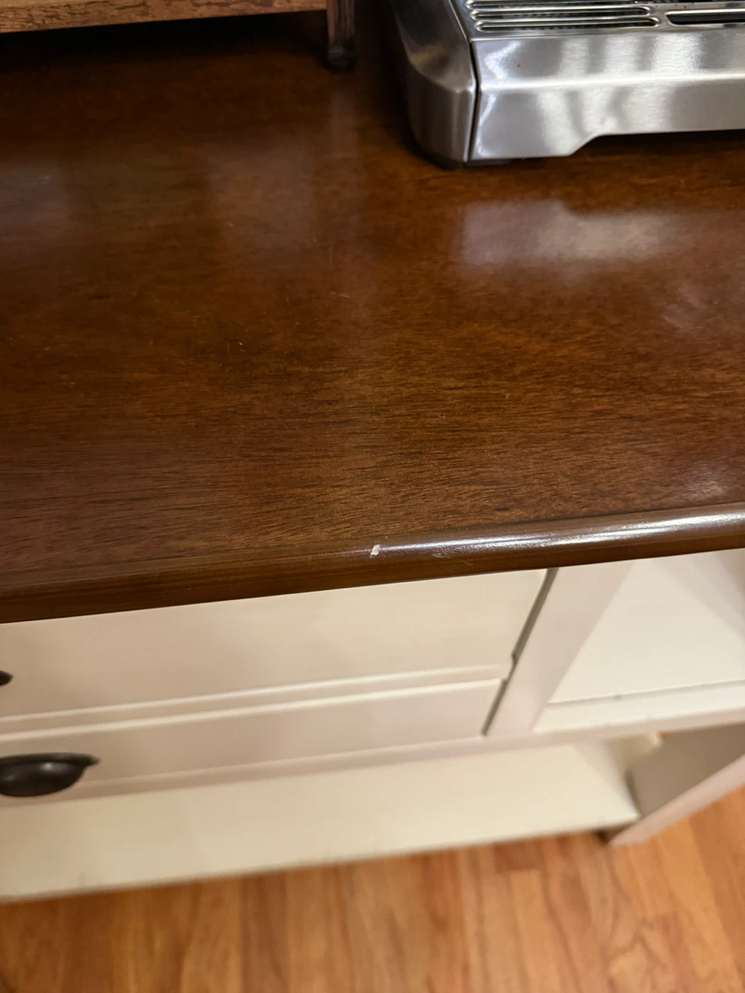 Brown & White Buffet Table/Kitchen Bar - photo 4