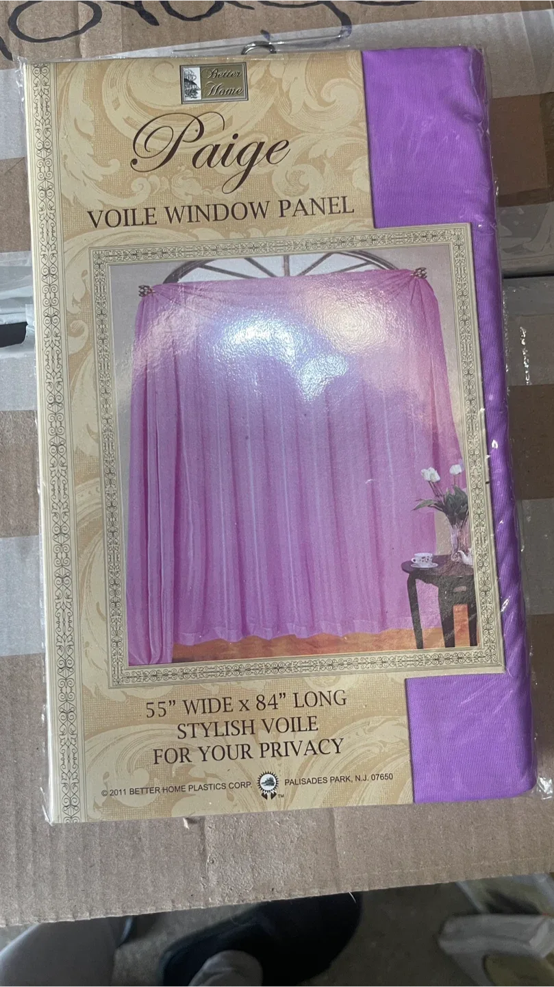 Better Home Paige Voile Window Panel 55"x84" thumbnail