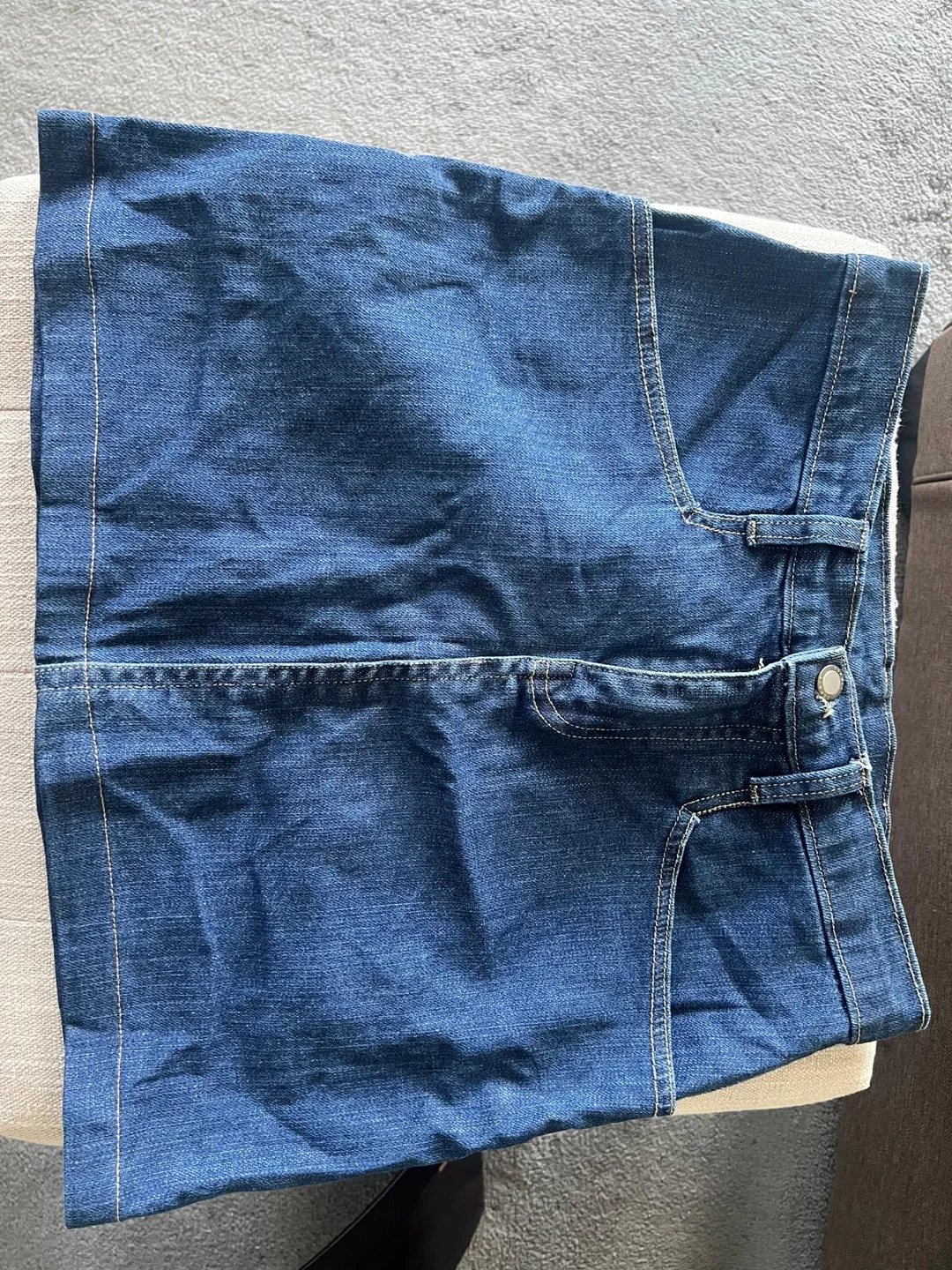 Denim Mini Skirt with pockets! image indicator(2)