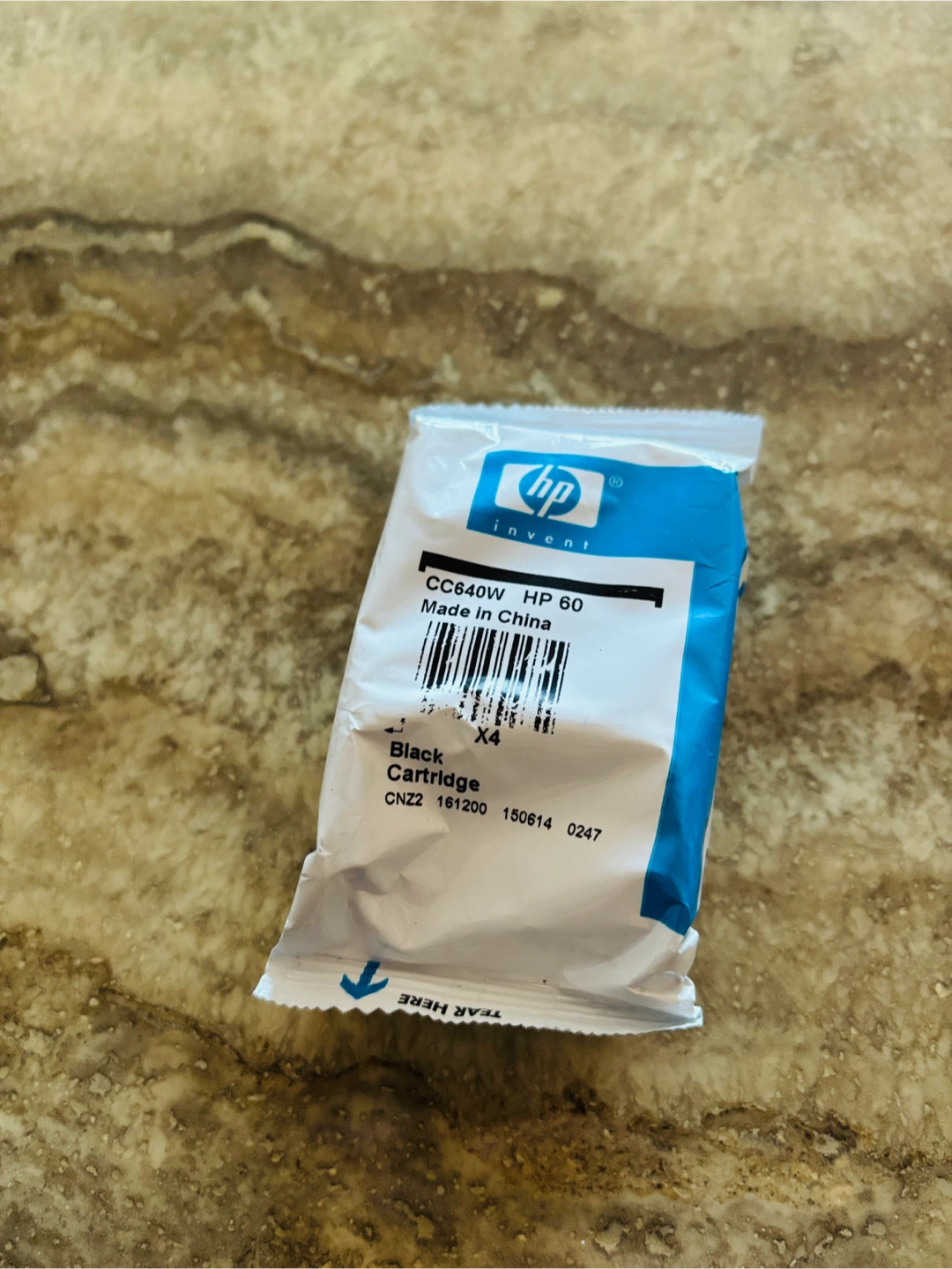 *New* $47 HP 60 Black Ink Cartridge