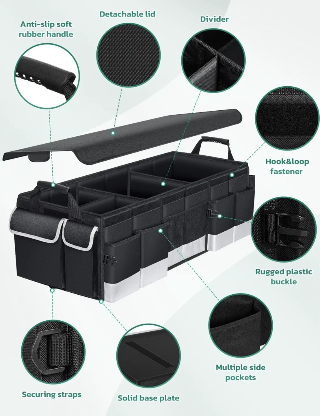 Oasser Car Storage Organizer - 95L Extra Large image indicator(3)