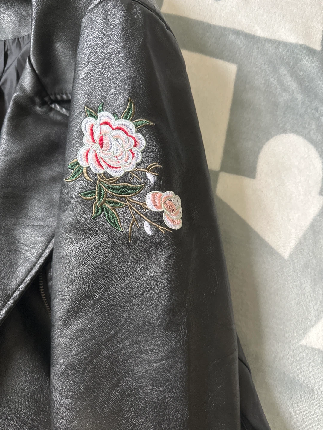 Streetwear Society Black Faux Leather Jacket - XL - photo 2