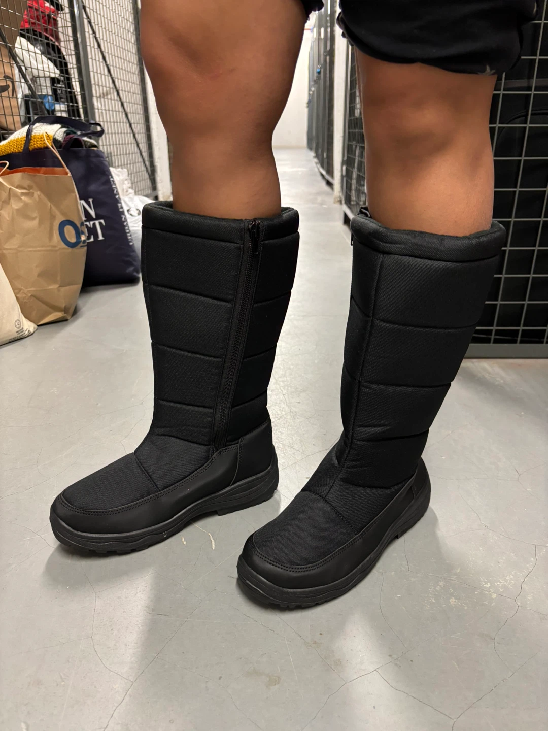 Icy Womens Long Snow Boots - Black - photo 5