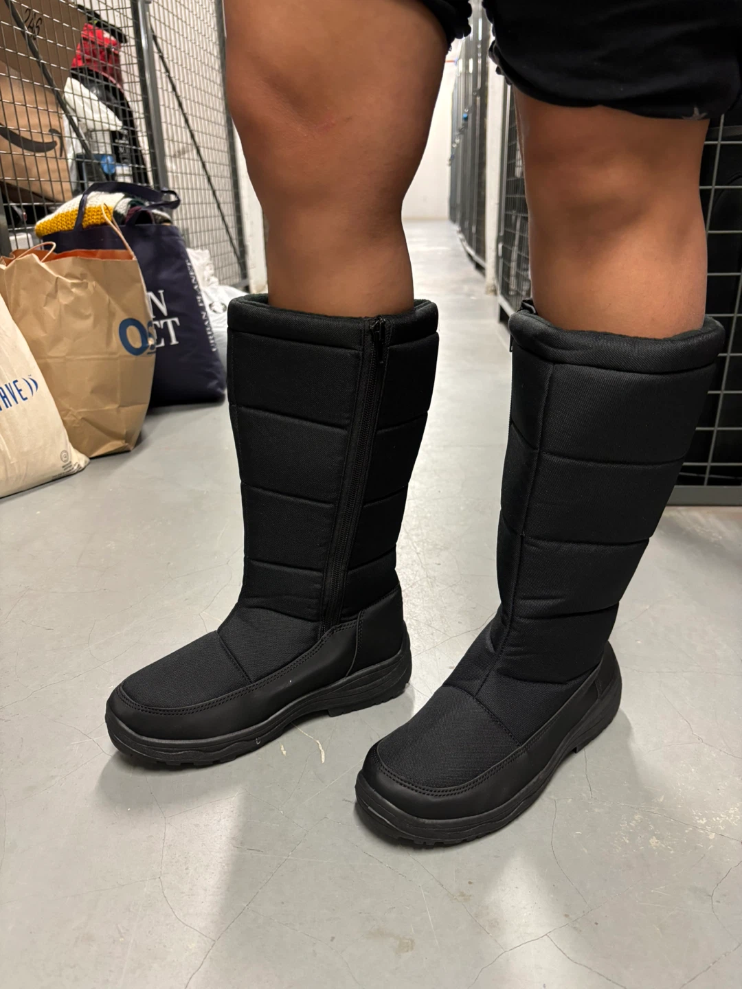 Icy Womens Long Snow Boots - Black - photo 4