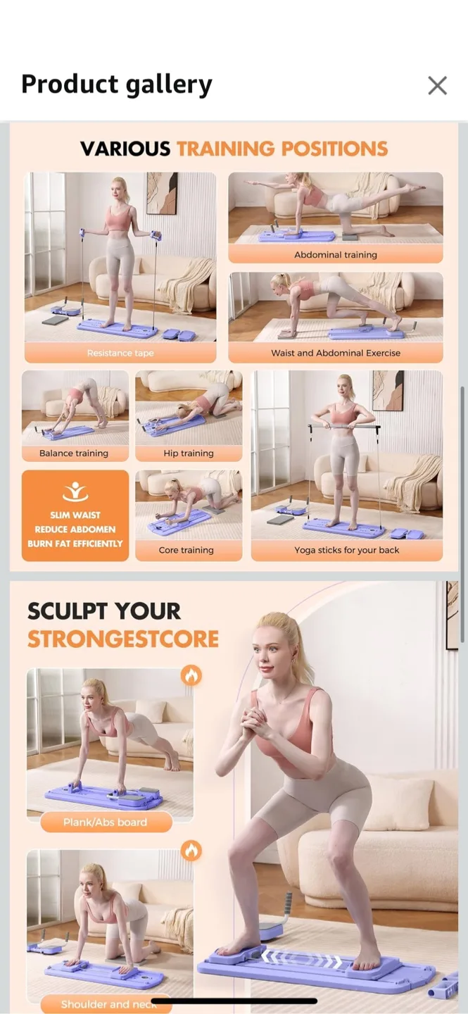 Portable Pilates Reformer Machine image indicator(4)